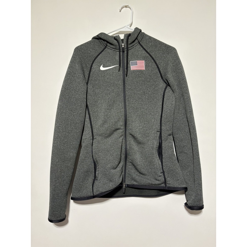 Nike Womens Size S Tech Fleece USA Hoodie Jacket CT4042-001